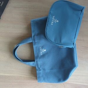 Prada L'Homme Beauty Tote Bag/Toiletry Pouch Bundle